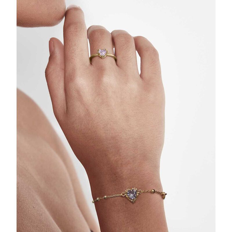 Stolen Girlfriends Club Dahlia's Heart Bracelet image number 1